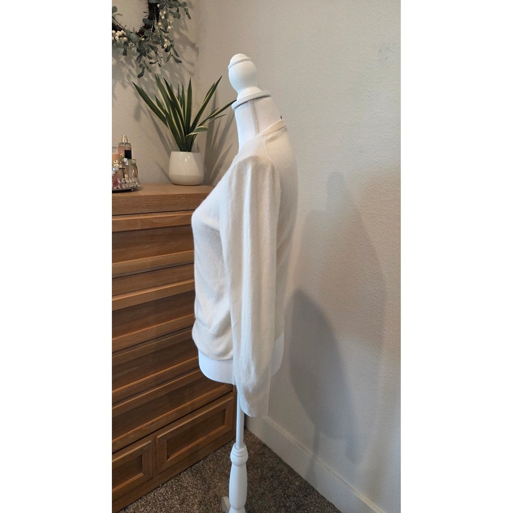 Quince Mongolian Cashmere Crewneck Sweater Ivory Cream Women Size Small - Picture 8 of 12
